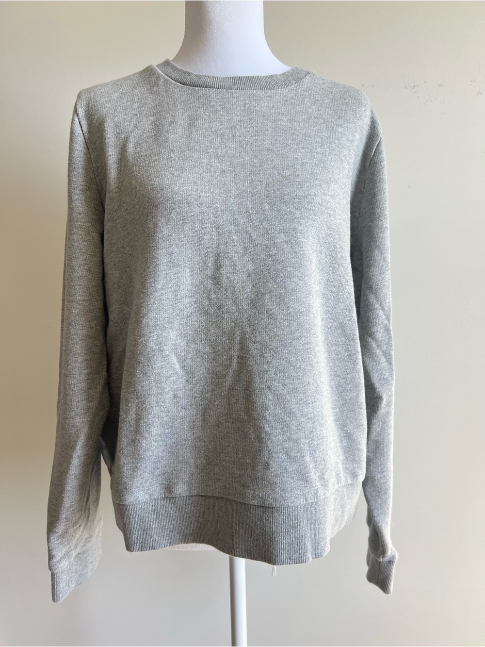 J. Crew Light Gray Crewneck Sweater
